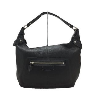 Coach Black Pebbled Large Leather Hobo Bag